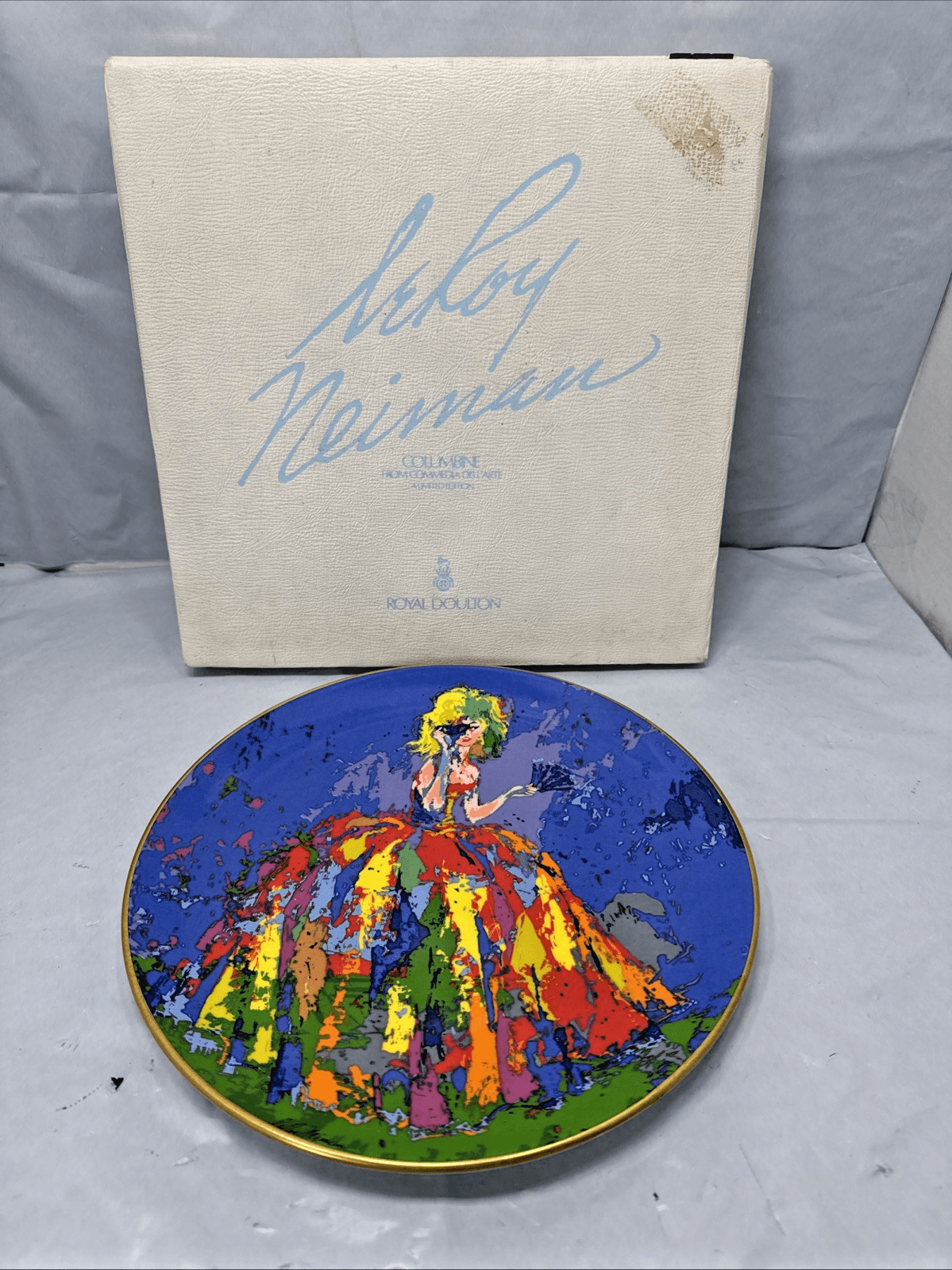 1977 Royal Doulton Columbine LeRoy Neiman Collector Plate - Image 1