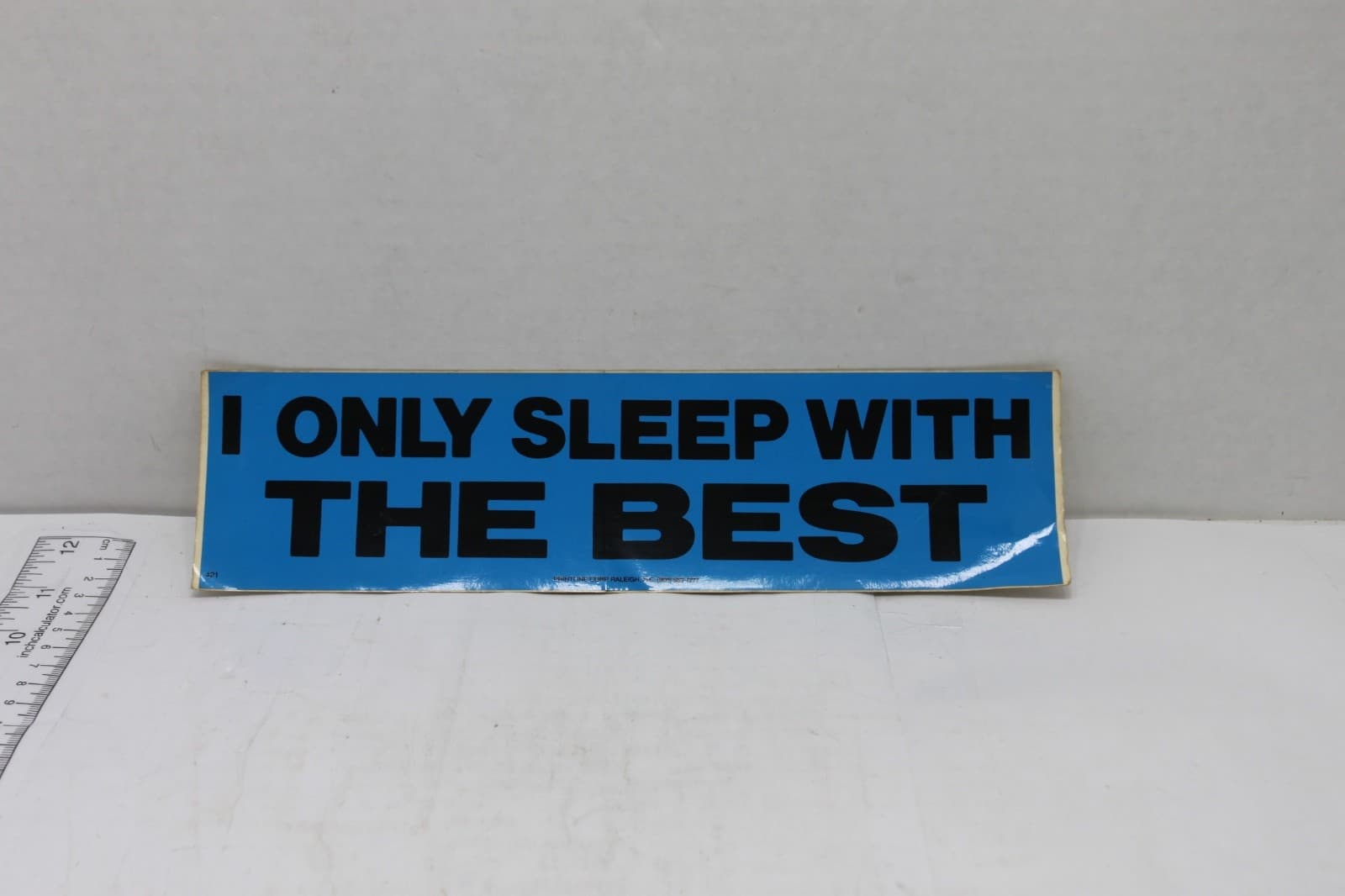 10in x 3in Bumper Sticker "I only slept with the best" - Image 1