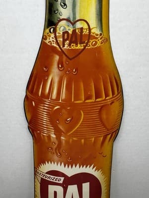 RARE SCARCE PAL ADE SODA ADVERTISING SODA SIGN - Thumbnail 3