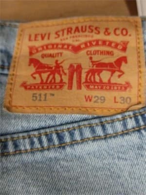 Men’s Levi’s 511 Size 29 Waist X 32 Length Jeans - Thumbnail 4