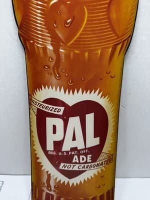 RARE SCARCE PAL ADE SODA ADVERTISING SODA SIGN - Thumbnail 4