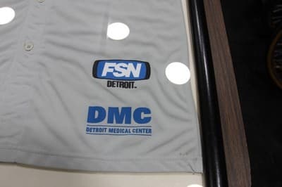 Detroit Tigers autographed Gray Jersey Signed By 3 Legends Display Piece - Thumbnail 6