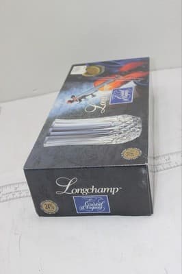 CRISTAL D'ARQUES 5.375" Iced Tea LONGCHAMP 11 Ounce Tumbler - UNUSED Set Of 4 - Thumbnail 7