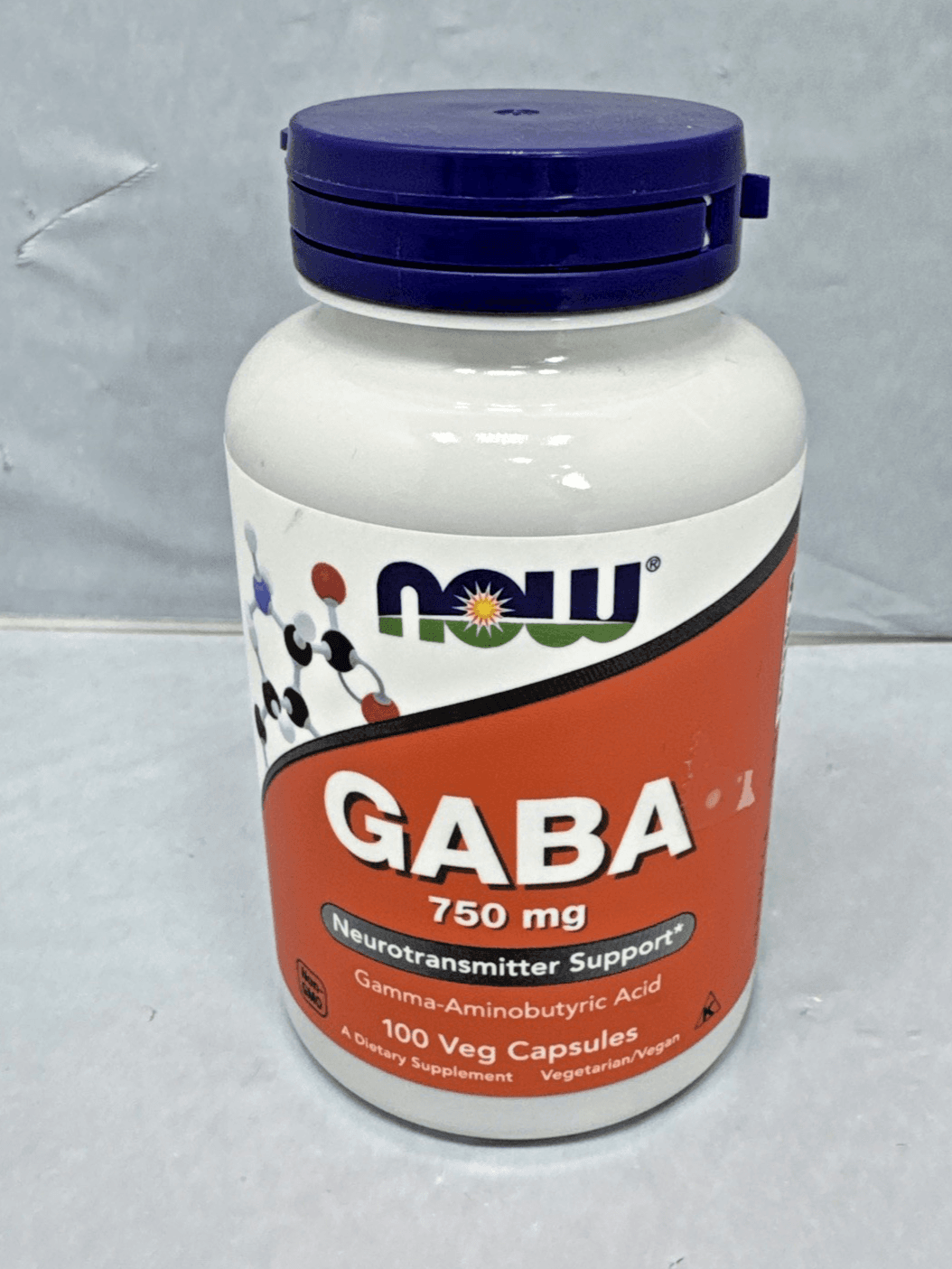 Now Foods GABA 750 mg 200 Count Exp 09/2029 - Image 1