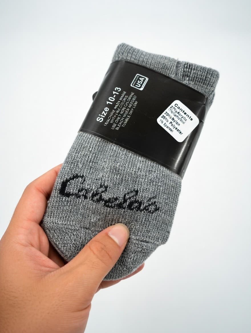 2 Pair Cabela's Outback Merino Wool Blend Men's Work Boot Socks Size 10-13 USA - Thumbnail 2