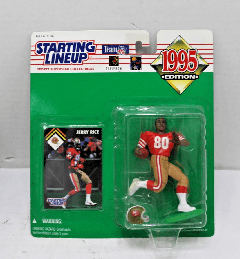 Starting Lineup 1995 Edition JERRY RICE San Francisco 49ers NFL Figure Mint Card - Image 1