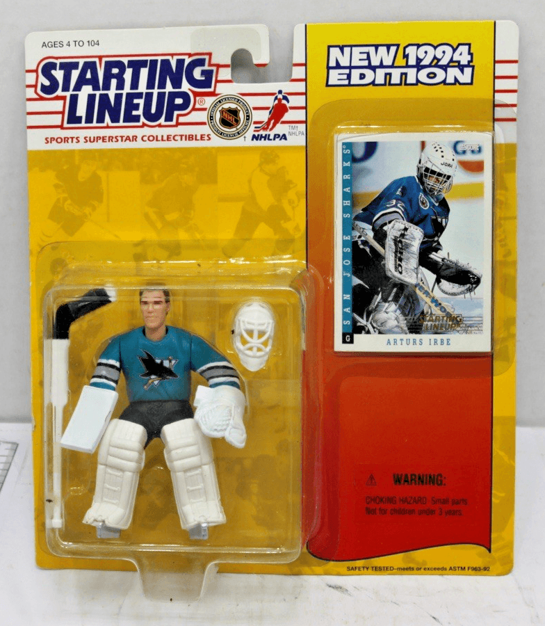 1994 ROOKIE STARTING LINEUP - SLU - NHL - ARTURS IRBE - SAN JOSE SHARKS Box 104 - Image 1