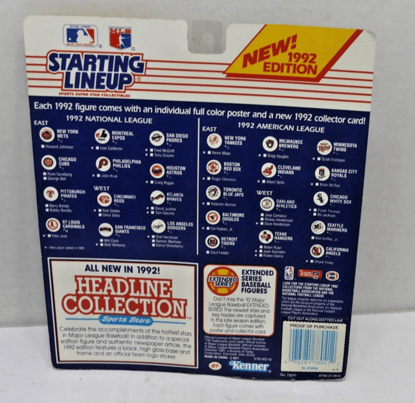 Nolan Ryan Starting Lineup Collectible Figurine New 1992 SHIPS SAME DAY - Thumbnail 2