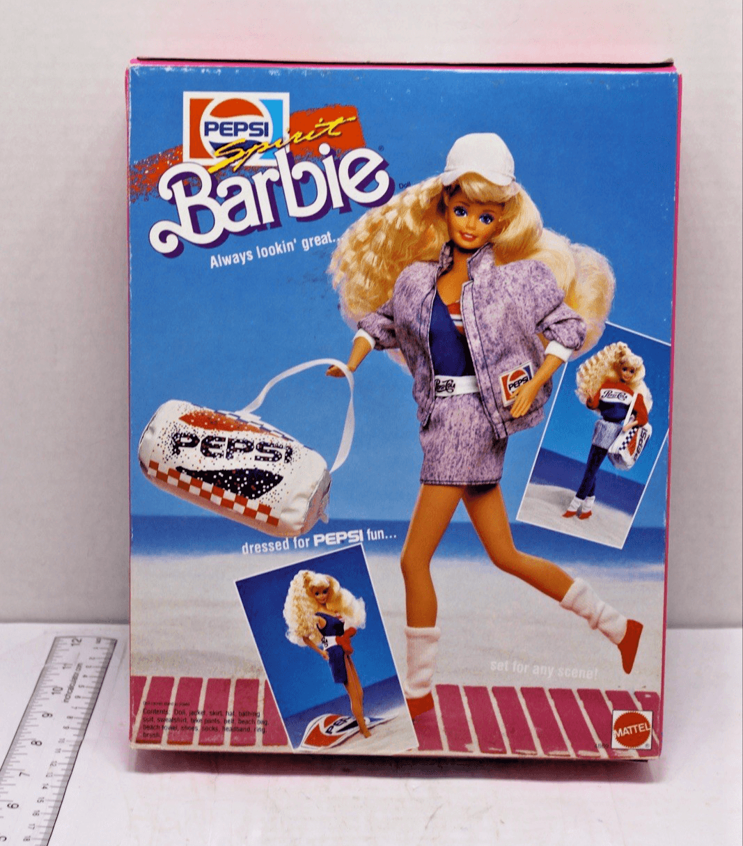 1989 Pepsi Spirit Barbie Doll #4869 - Mattel, MIB - Thumbnail 2