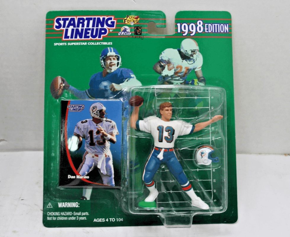 Dan Marino 1998 Starting Lineup SLU Miami Dolphins Super Bowl XXXlll Sticker - Image 1