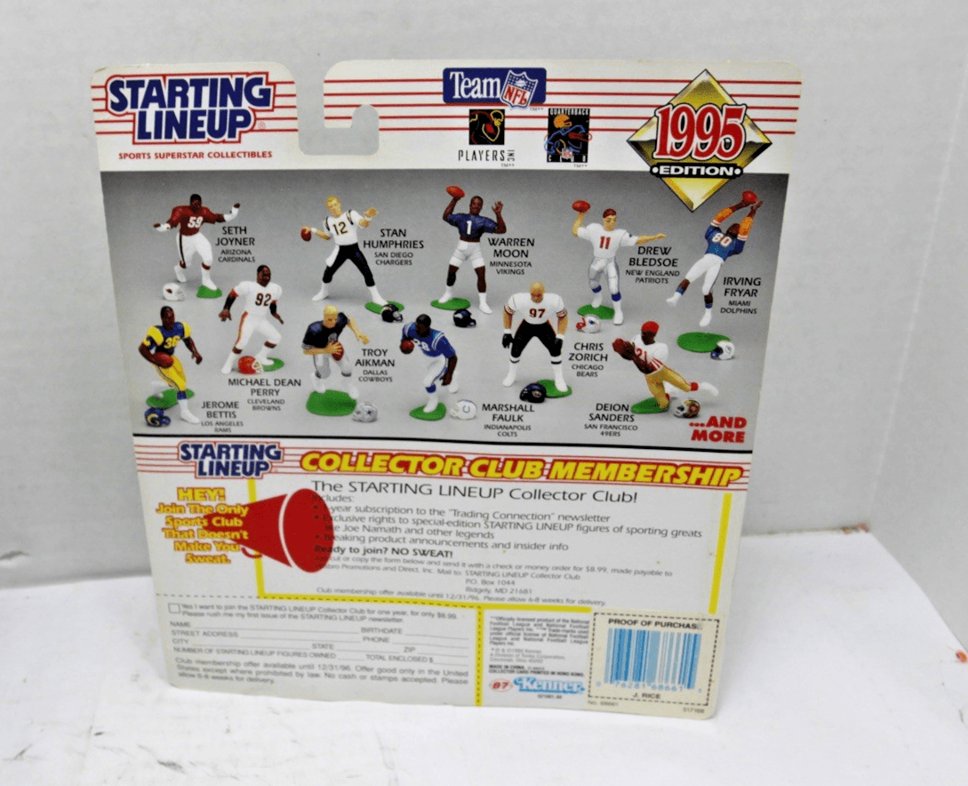 Starting Lineup 1995 Edition JERRY RICE San Francisco 49ers NFL Figure Mint Card - Thumbnail 2