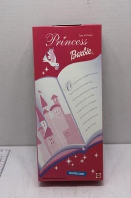 Mattel 2000 Princess BARBIE Blonde Lavender Purple Dress And Crown + Hair Style - Thumbnail 2