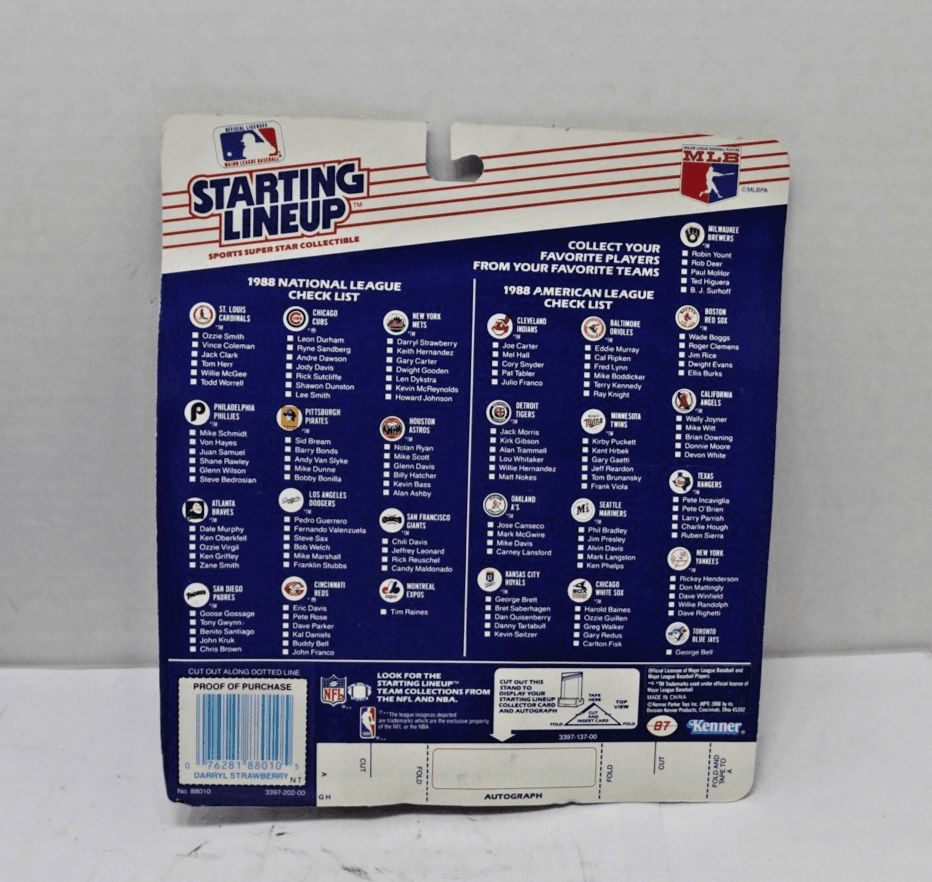 1988 DARRYL STRAWBERRY New York Mets Rookie #18 Starting Lineup - Thumbnail 2