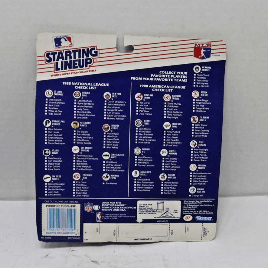 Atlanta Braves Ken Griffey SLU Starting Lineup MOC 1988 figure in case - Thumbnail 2