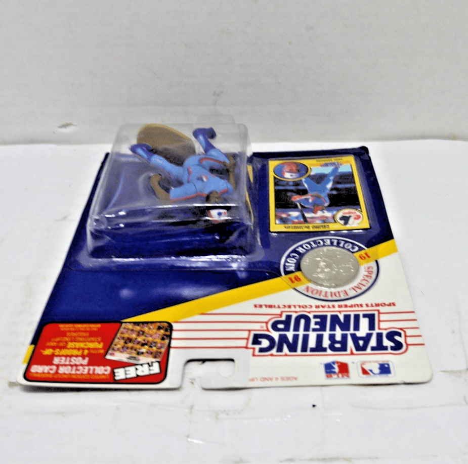 1991 Kenner Starting Lineup Figure Delino DeShields Montreal Expos W/Coin - Thumbnail 3