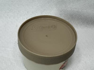 Vintage Coleman 16oz Sturdy Plastic Reusable Jar Container Camping Hiking Rare - Thumbnail 3