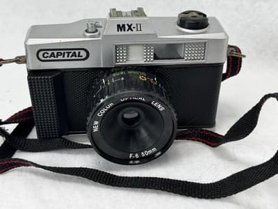 Vintage Capital MX-II 35mm Film Camera 50mm Lens with Carrying Case Works - Thumbnail 5