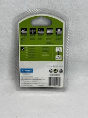 Genuine DYMO D1 Black-On-White Tape, 3/4 x 23 19mm 1761260 - Thumbnail 4