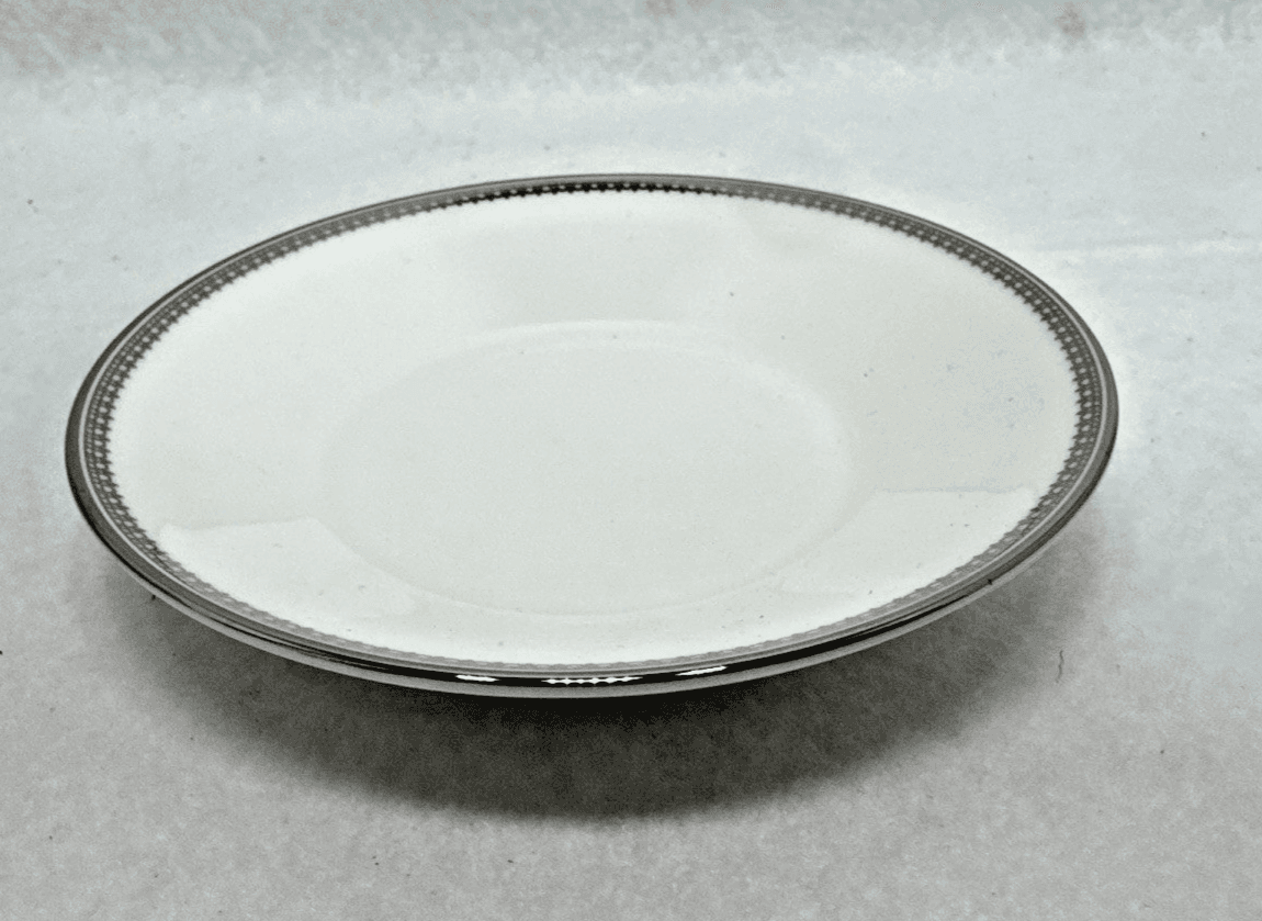 Vera Wang Wedgwood Grosgrain Platinum 5.5" Saucer Fine Bone China - Image 1