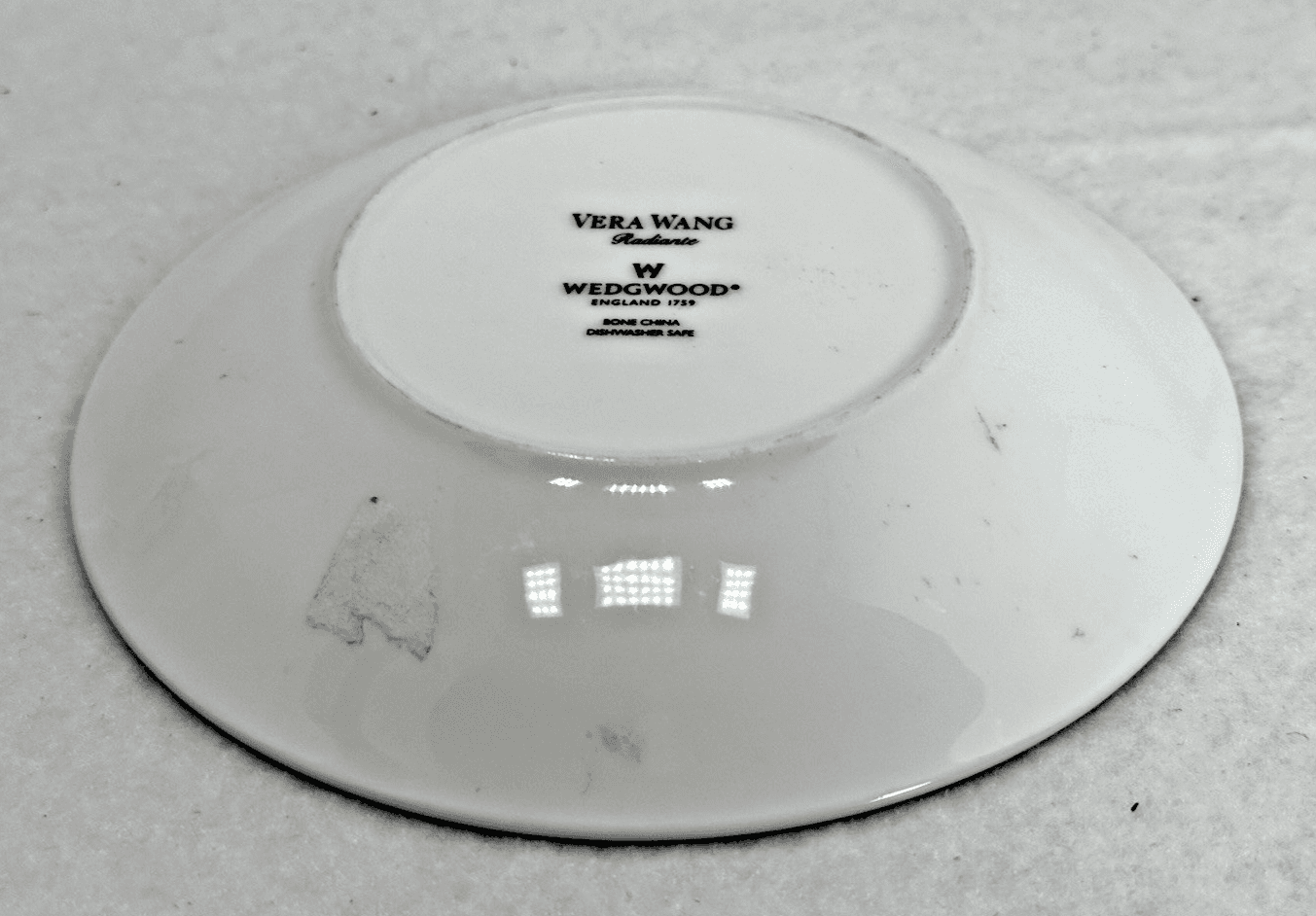 Vera Wang Wedgwood Grosgrain Platinum 5.5" Saucer Fine Bone China - Thumbnail 3
