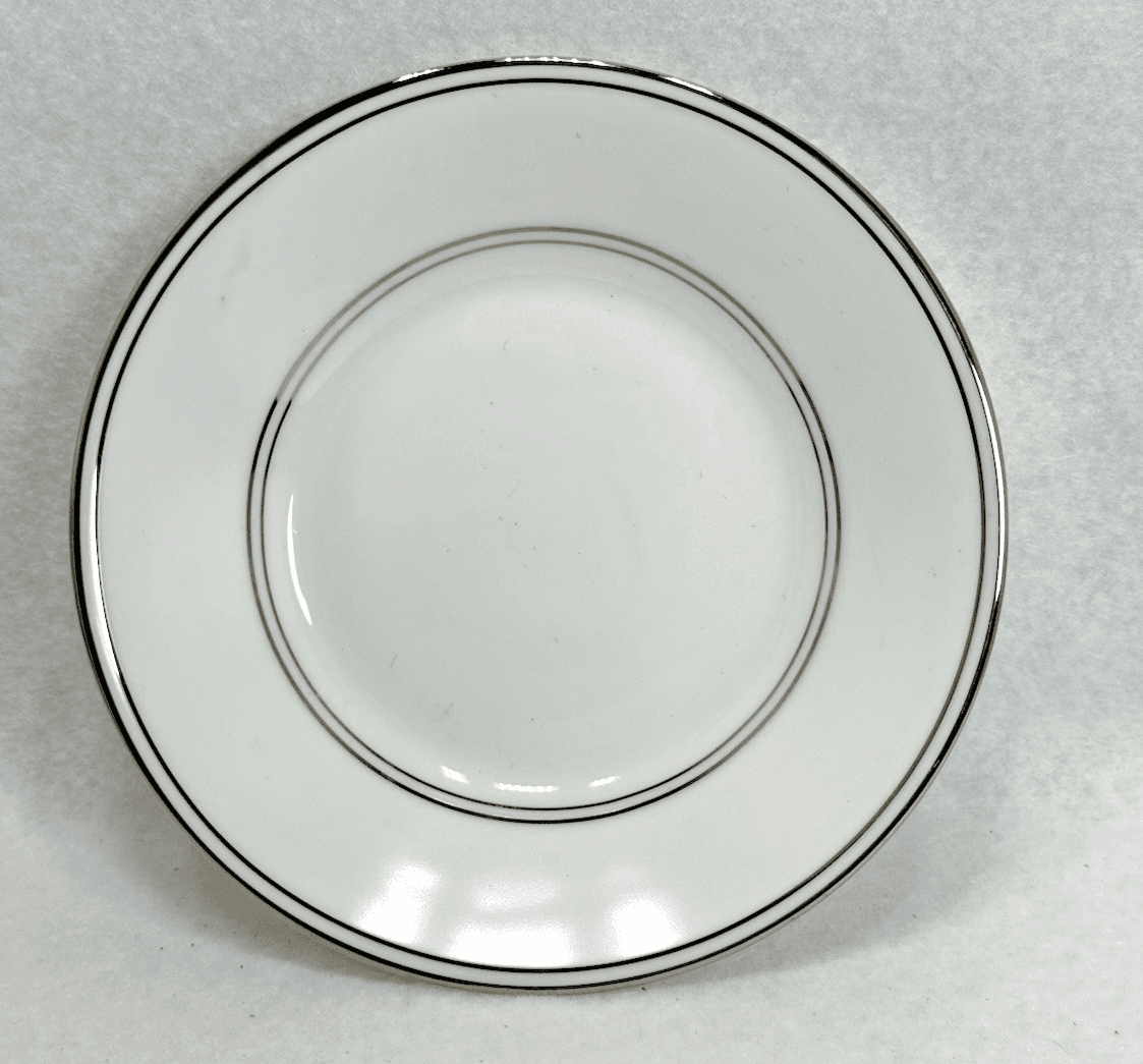 Vera Wang Wedgwood Grosgrain Platinum 5.5" Saucer Fine Bone China - Image 1