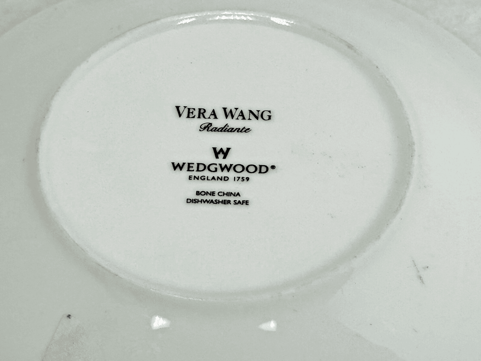 Vera Wang Wedgwood Grosgrain Platinum 5.5" Saucer Fine Bone China - Thumbnail 4