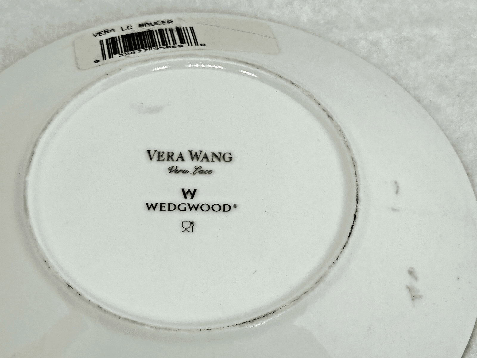 Vera Wang Wedgwood Grosgrain Platinum 5.5" Saucer Fine Bone China - Thumbnail 6