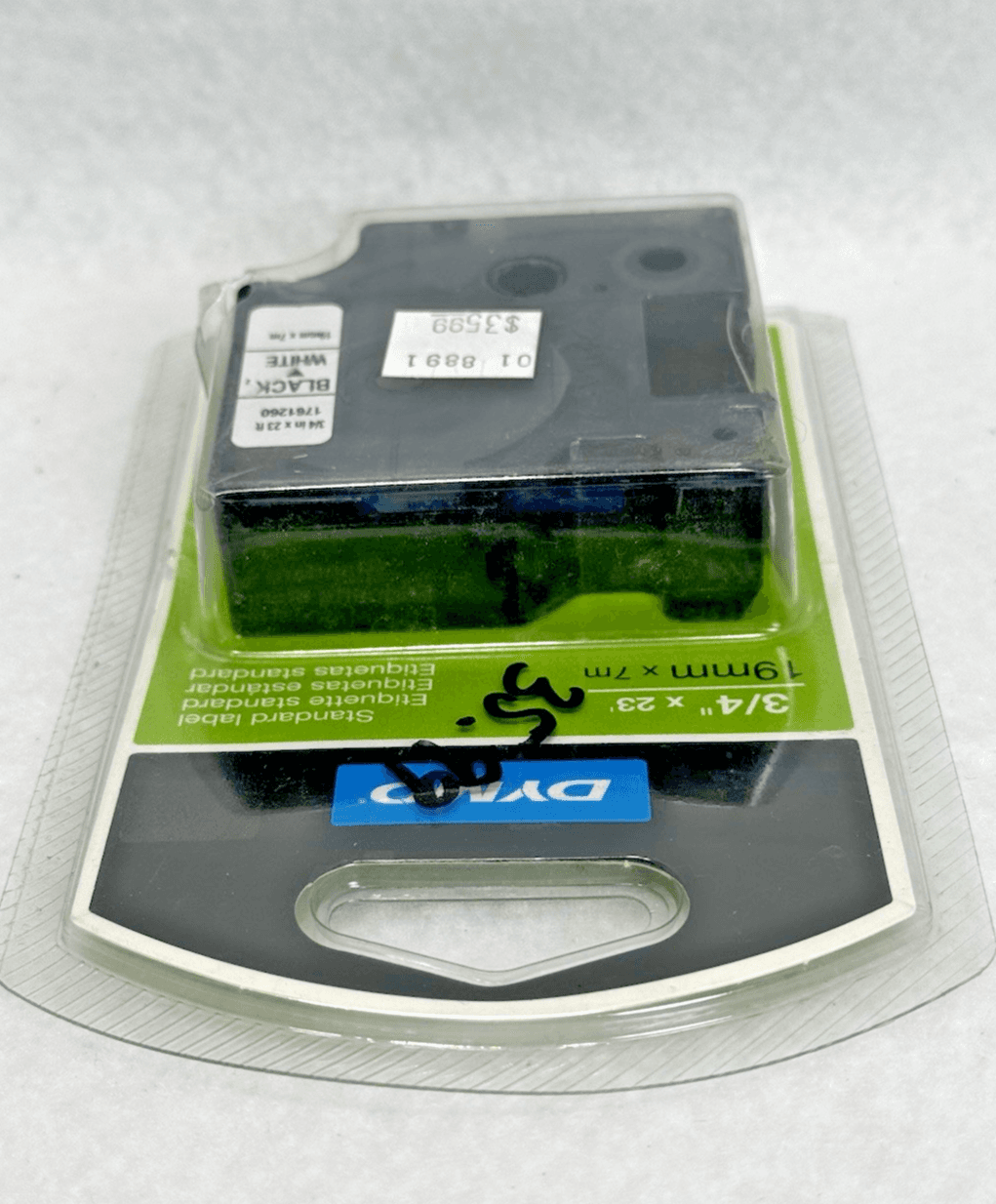 Genuine DYMO D1 Black-On-White Tape, 3/4 x 23 19mm 1761260 - Thumbnail 2