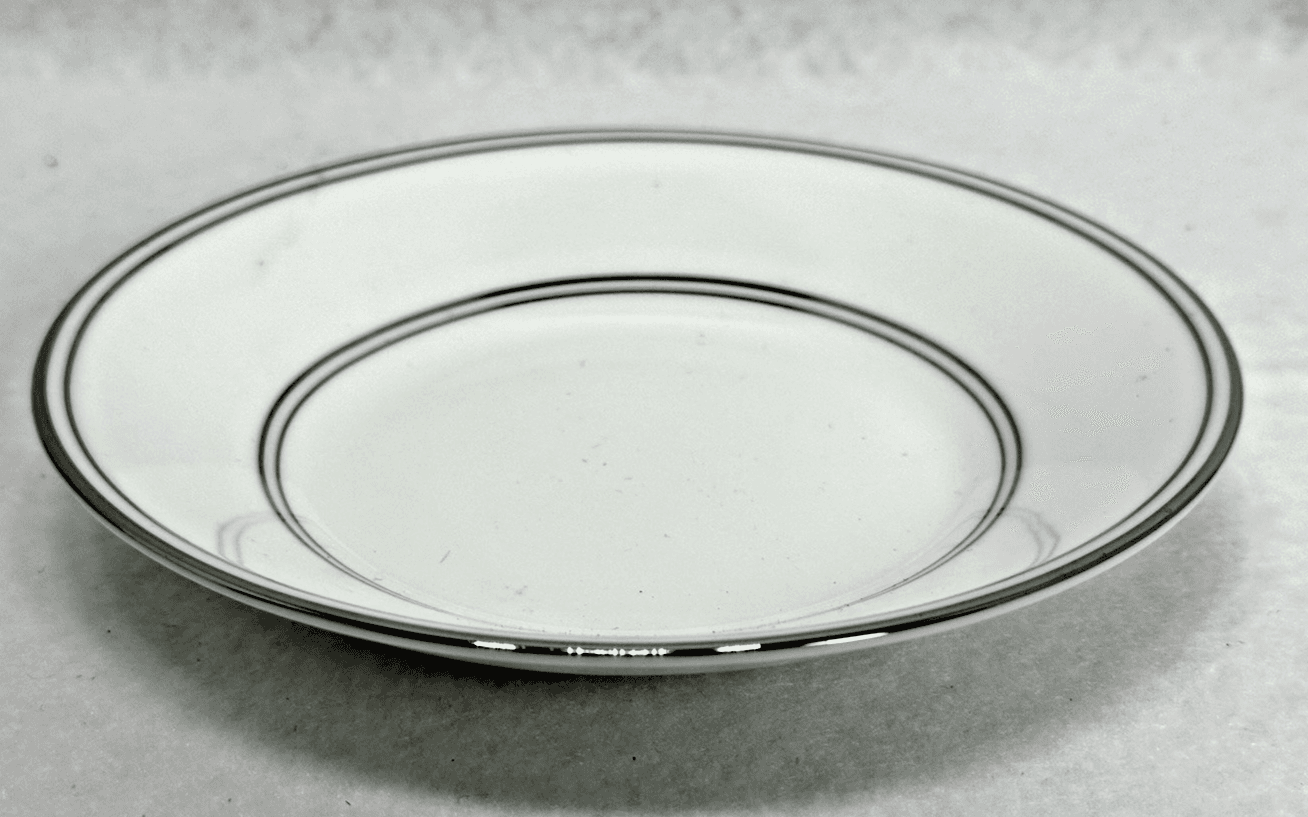 Vera Wang Wedgwood Grosgrain Platinum 5.5" Saucer Fine Bone China - Thumbnail 2