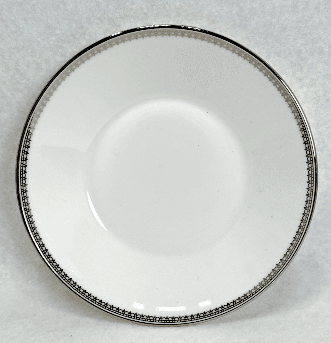 Vera Wang Wedgwood Grosgrain Platinum 5.5" Saucer Fine Bone China - Thumbnail 3