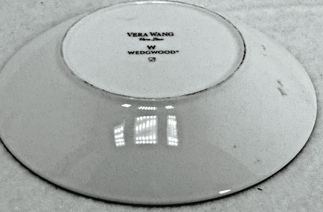 Vera Wang Wedgwood Grosgrain Platinum 5.5" Saucer Fine Bone China - Thumbnail 5