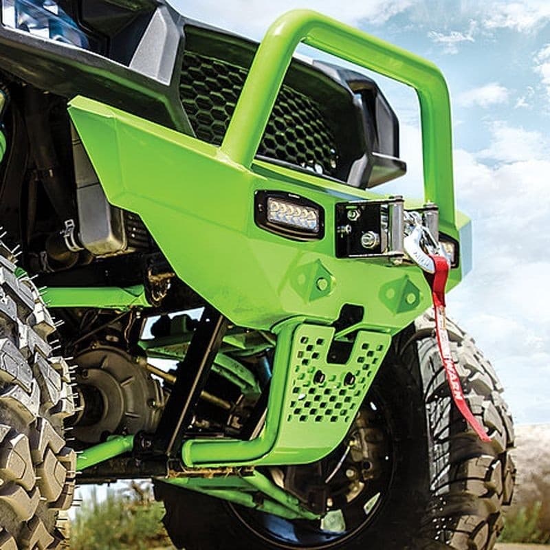 OPEN Arctic Cat Plate Brushguard Front Bumper Green 2017-2020 Stampede & Havoc - Thumbnail 2