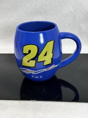 NASCAR Racing Jeff Gordon #24 ~18 Oz Jumbo Blue Coffee Mug Hendrick Motorsports - Image 1