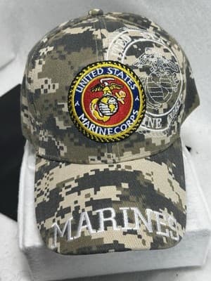 United States Marine Corps U.S.M.C. Always Faithful Digital Camouflage Cap Hat - Image 1