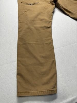 Men's Tan Carhart Relaxed Fit Workwear Pants Size 34x32 Skater Activewear Stain - Thumbnail 4