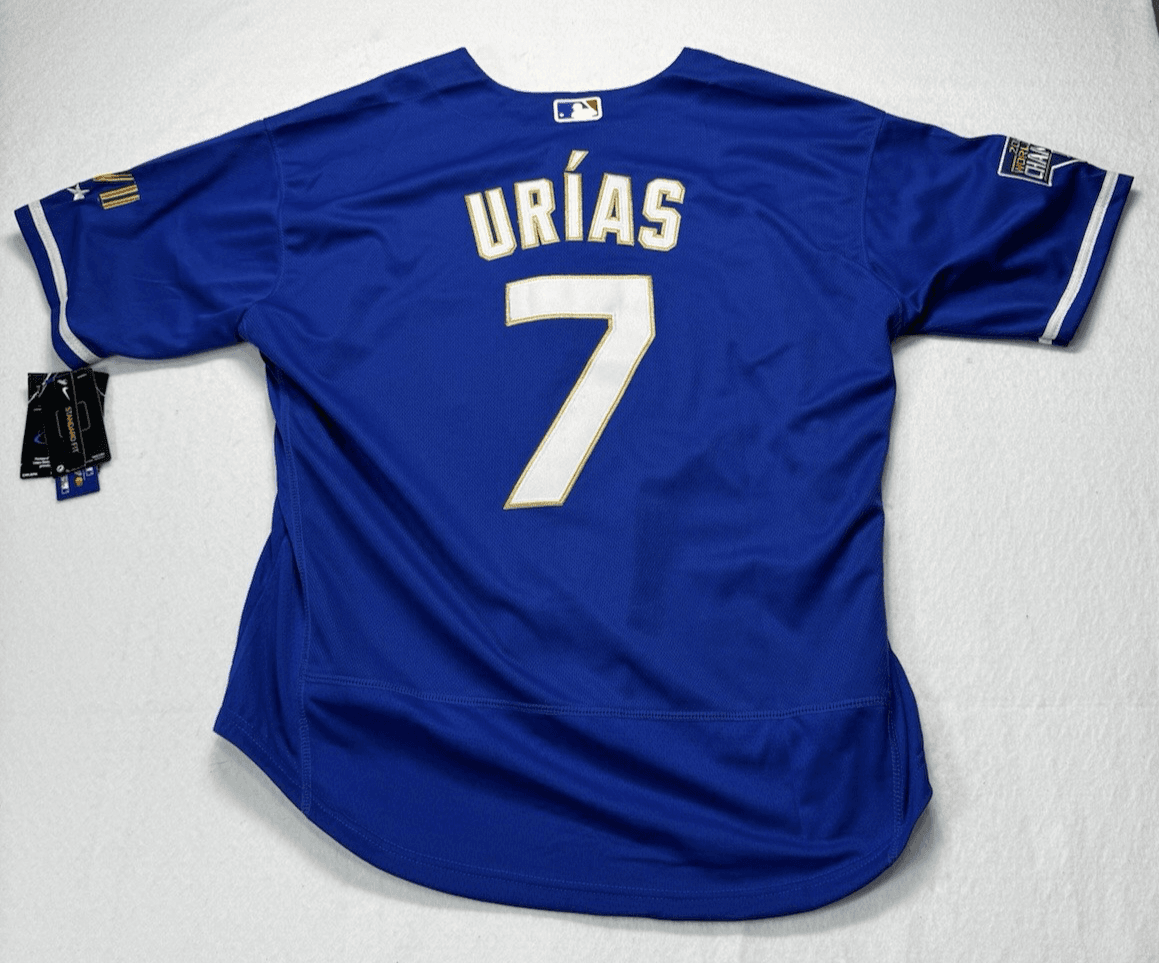 Los Angeles Dodgers Nike Jersey Urias Men's Size Medium World Series Gold New - Thumbnail 11