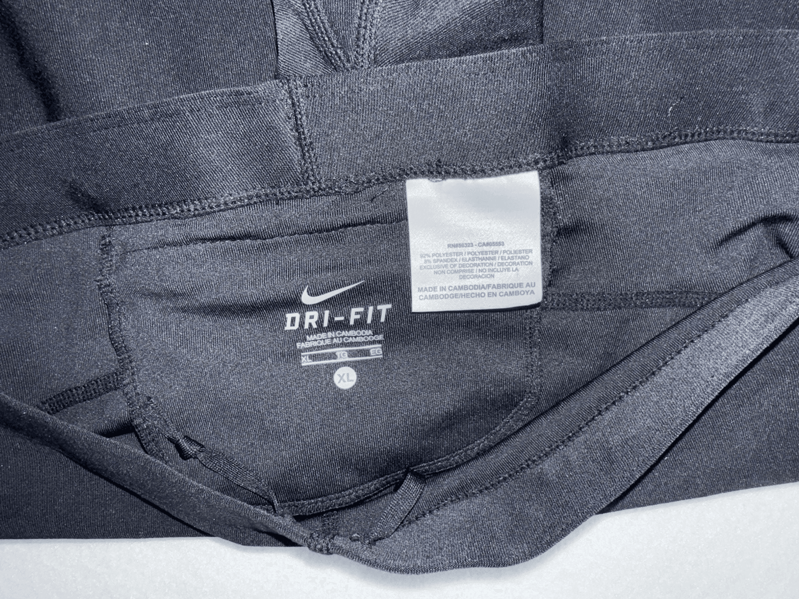 Nike Leggings Women’s XL Black Dri-Fit Pedal Pusher Capri Pants Slim - Thumbnail 5