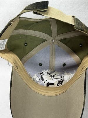 Camouflage Deer Embroidered Ball Cap Perfect Outdoor Events: Hunting & Fishing - Thumbnail 3