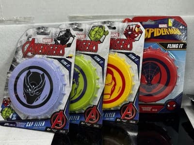 Marvel Avengers Cap Flyers Toy Lot Of 4 Full Complete Set Summer Pool Toys - Image 1