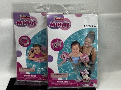 2PK Bestway Disney Junior Minnie Mouse Poll Armbands & Tube - Image 1