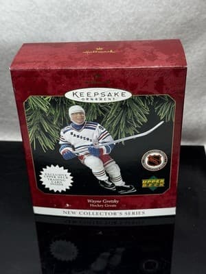 Wayne Gretzky NHL Hallmark Hockey Keepsake Ornament New York Rangers 1997 NIB - Image 1