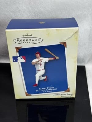 HALLMARK 2005 ALBERT PUJOLS ST. LOUIS CARDINALS AT THE BALLPARK ORNAMENT - Image 1