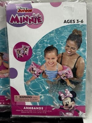 2PK Bestway Disney Junior Minnie Mouse Poll Armbands & Tube - Thumbnail 2