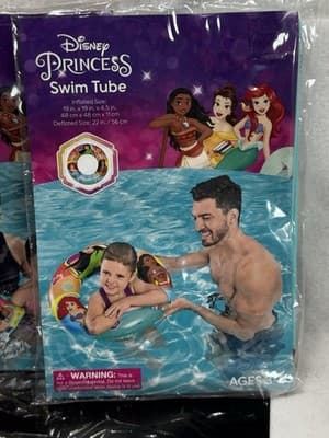 2 PK Disney Princess Swim Bundle Armbands-Swim Tube. Fun In The Sun 3+ - Thumbnail 2