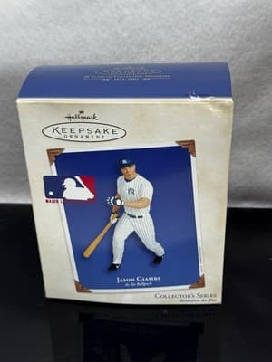 2003 Jason Giambi At The Ballpark Hallmark Keepsake Ornament MLB NY Yankees - Image 1
