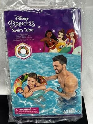 Disney Princess Swim Bundle Armbands-Beachball-Swim Tube. Fun In The Sun 3+ - Thumbnail 2