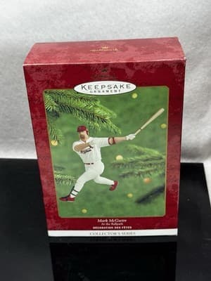 2000 Mark McGwire Hallmark Keepsake Ornament At the Ballpark Series #5 Christmas - Image 1