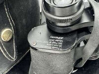 JC Penney Binoculars Model 2511 7x35 Wide Angle 500ft At 1000yds With Case - Thumbnail 2
