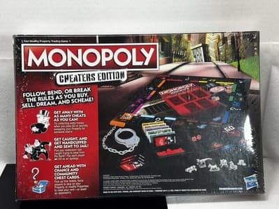 New -sealed- Monopoly Cheater's Edition Board Game by Hasbro - Thumbnail 2