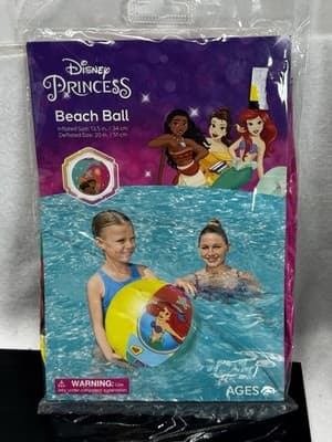 Disney Princess Swim Bundle Armbands-Beachball-Swim Tube. Fun In The Sun 3+ - Thumbnail 4